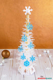 Deluxe Paper Snowflake Christmas Tree Luminary Pattern and SVG Cut Files