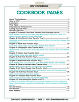 HTV Cookbook: Handy One-Page “Recipes” for 100+ Iron-On Vinyl Projects