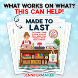 MADE TO LAST: The Crafter’s Guide to What Works on Shirts, Mugs, Totes, Tumblers, Wood, Glass, & More – Digital Download