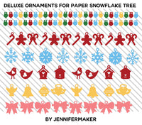 Deluxe Paper Snowflake Christmas Tree Luminary Pattern and SVG Cut Files